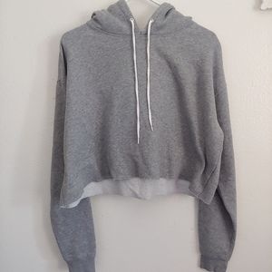 Wild Fable L Gray Hoodie Croptop